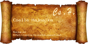 Cselle Hajnalka névjegykártya